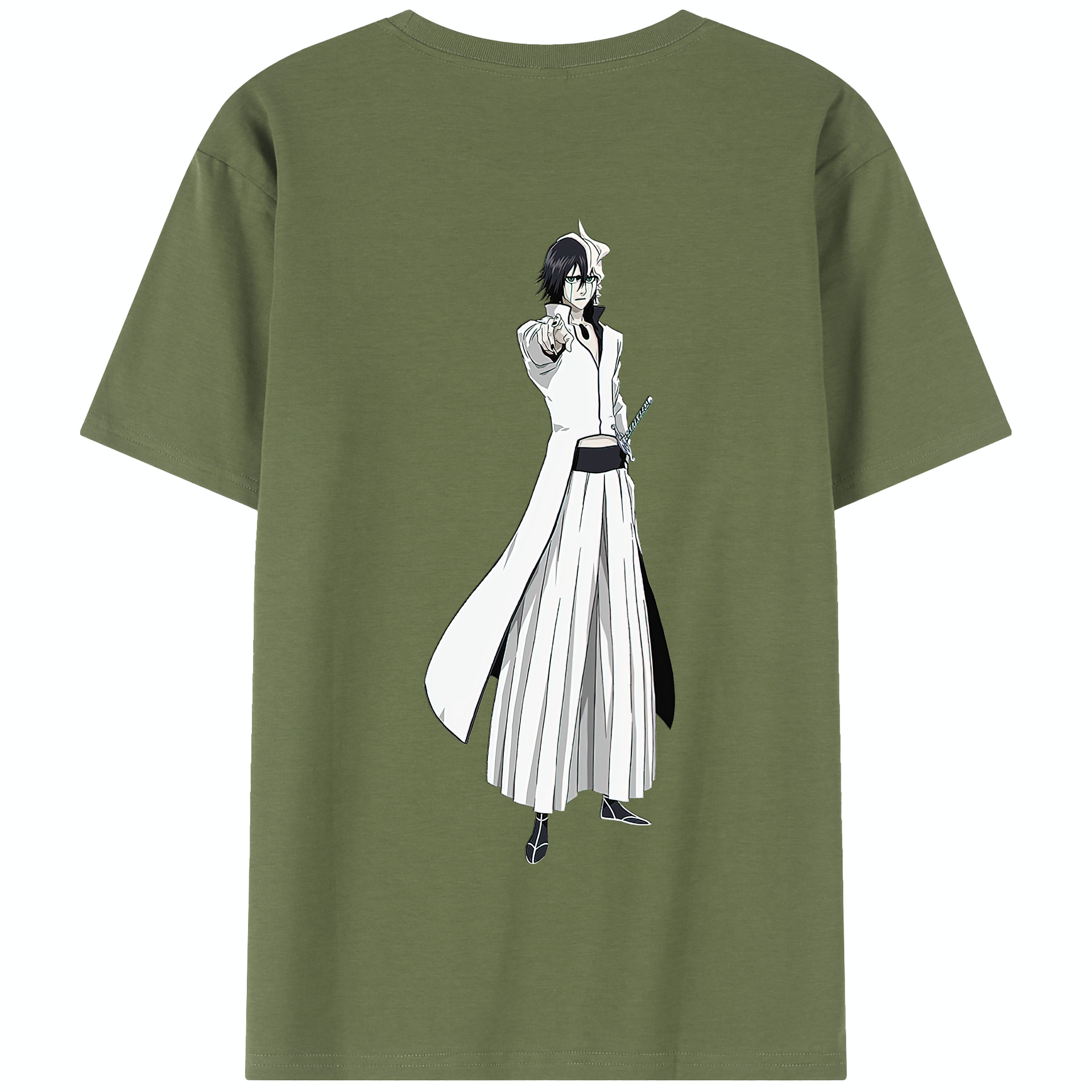 （画像用） ブリーチ ウルキオラ·シファー BLEACH Ulquiorra cifer 綿100％半袖Tシャツ（背面プリント）